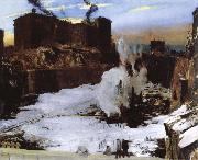 George Bellows pennsylvania station excavation Spain oil painting artist